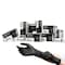 Handcare Disposable Gloves, 4 mil Palm, Nitrile, Powder-Free, M, 1000 PK, Black HC-NEBK40MD - alternate 1